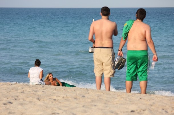 Just happened to walk by - a photo shoot on the beach. Photo: Lisbeth Ganer. © 2013 Lisbeth Ganer