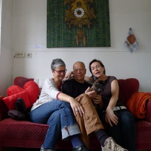 Diane Jodes, Robert Hall with Beaubête, Jeanette Bremin. Photo: private