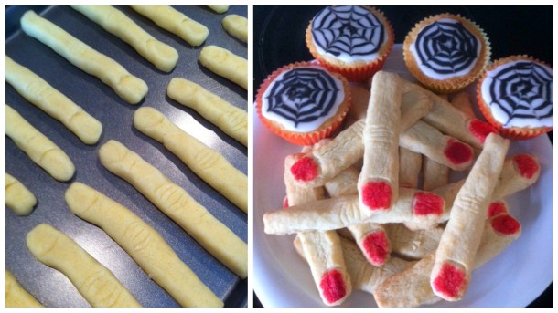 halloween finger collage