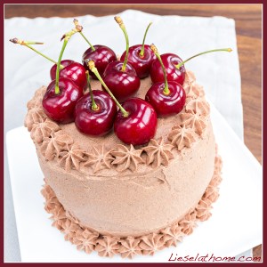 Fancy cherry cake