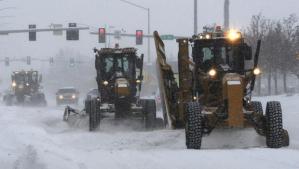 Snow clearing in Anchorage