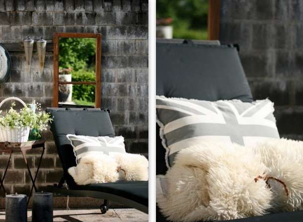 Terrace in the spring