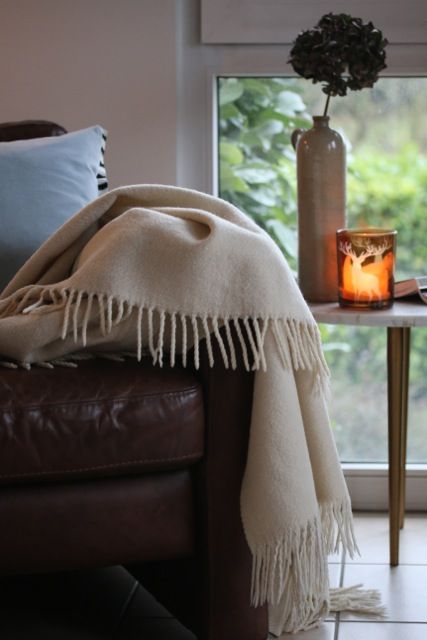 White wool blanket