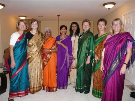 In Katy I met some really nice Indian ladies and we all dressed up in saries and went out for dinner.